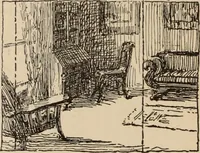 An illustration from Freehand perspective and sketching; principles and methods of expression in the pictorial representation of common objects, interiors, buildings and landscapes (1910)