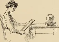 An illustration from Freehand perspective and sketching; principles and methods of expression in the pictorial representation of common objects, interiors, buildings and landscapes (1910)