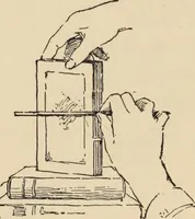 An illustration from Freehand perspective and sketching; principles and methods of expression in the pictorial representation of common objects, interiors, buildings and landscapes (1910)