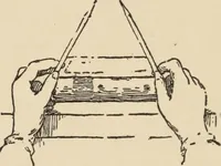 An illustration from Freehand perspective and sketching; principles and methods of expression in the pictorial representation of common objects, interiors, buildings and landscapes (1910)