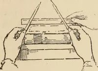 An illustration from Freehand perspective and sketching; principles and methods of expression in the pictorial representation of common objects, interiors, buildings and landscapes (1910)