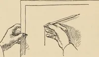 An illustration from Freehand perspective and sketching; principles and methods of expression in the pictorial representation of common objects, interiors, buildings and landscapes (1910)