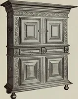 An illustration from French furniture in the middle ages and under Louis XIII (1900)