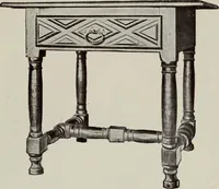 An illustration from French furniture in the middle ages and under Louis XIII (1900)
