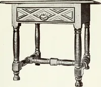 An illustration from French furniture in the middle ages and under Louis XIII (1900)