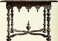 An illustration from French furniture in the middle ages and under Louis XIII (1900)