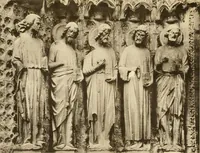 An illustration from French sculpture of the thirteenth century: seventy-eight examples of masterpieces of medieval art illustrating the works at Reims and showing their place in the history of sculpture (1915)