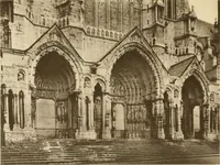 An illustration from French sculpture of the thirteenth century: seventy-eight examples of masterpieces of medieval art illustrating the works at Reims and showing their place in the history of sculpture (1915)