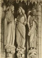 An illustration from French sculpture of the thirteenth century: seventy-eight examples of masterpieces of medieval art illustrating the works at Reims and showing their place in the history of sculpture (1915)