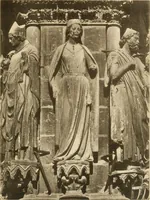 An illustration from French sculpture of the thirteenth century: seventy-eight examples of masterpieces of medieval art illustrating the works at Reims and showing their place in the history of sculpture (1915)