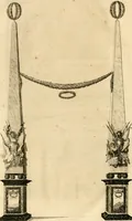Picture 11 of 12 from Freuden-Bezeugung der Stadt Dantzig : über die höchst-erwünschte königliche Wahl und darauf glücklich-erfolgte Krönung des durchläuchtigsten, grossmächtigsten Fürsten und Herrn, Herrn Augusti des Andern, Königes in Pohlen ... : wobey höchst-gedachter Majestät königlicher Einzug in besagte Stadt, die daselbst aufgerichtete Ehre-Pforten, Huldigungs-Actus, gehaltenes Feuerwerck, und was sonsten denckwürdiges vorgefallen, biss an Dero Königlichen Abzug, wahrhafftig beschrieben, und alles in schönen Kupfferen repraesentiret wird (1698), leaf 53