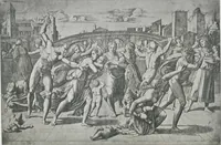 An illustration from Catalogue of an exhibition of engravings by Marc-Antonio Raimondi, his pupils & followers [electronic resource] : to be opened on Saturday the eighteenth of September, and to last until the end of October, 1909 (1909)