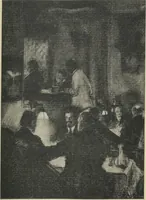 An illustration from The Salmagundi Club, being a history of its beginning as a sketch class, its public service as the Black and White Society, and its career as a club from 1871-1918, with illustrations [electronic resource] (1918)