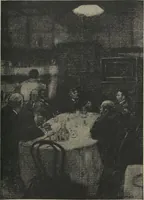 An illustration from The Salmagundi Club, being a history of its beginning as a sketch class, its public service as the Black and White Society, and its career as a club from 1871-1918, with illustrations [electronic resource] (1918)