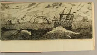 An illustration from Friderich Martens vom Hamburg Spitzbergische oder groenlandische Reise Beschreibung gethan im Jahr 1671. : Aus eigner Erfahrunge beschrieben, die dazu erforderte Figuren nach dem Leben selbst abgerissen, (so hierbey in Kupfferzusehen) und jetzo durch den Druck mitgetheilet (1675)