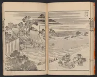 An illustration from Fugaku hyakkei (1834)