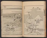 An illustration from Fugaku hyakkei (1834)