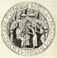 An illustration from Fuldensium antiquitatum libri IIII (1612)