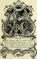 An illustration from Funeris solemnia in lugubri apparatu serenissimo ac eminentiss. DD. Ioanni Theodoro S.R.E. cardinali episcopo Frising, Ratisbon ... : parentata à sereniss. ac potentiss. principe Maximiliano Iosepho duce ac electore Bavariae &&. in templo elect. clericor. regul. theatinor, et ab ijsdem adornata (1763)
