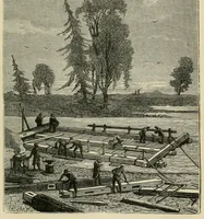 An illustration from The fur country; or, Seventy degrees north latitude; (1874)