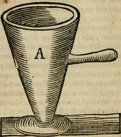 An illustration from Furni novi philosophici, sive, Descriptio artis destillatoriae novae : nec non spirituum, oleorum, florum, aliorumque medicamentorum illius beneficio, facilimâ quâdam & peculiari viâ è vegetabilibus, animalibus & mineralibus, conficiendorum & quidem magno cum lucro; agens quoque de illorum usu tàm chymico quàm medico (1651)