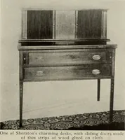 An illustration from Furnishing the home of good taste : a brief sketch of the period styles in interior decoration with suggestions as to their employment in the homes of today (1912)