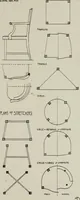 An illustration from Furniture designing and draughting, notes on the elementary forms, methods of construction and dimensions of common articles of furniture (1907)
