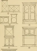 An illustration from Furniture designing and draughting, notes on the elementary forms, methods of construction and dimensions of common articles of furniture (1914)