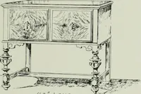 An illustration from Furniture for to-day and to-morrow, with details, scale drawings, and pen and ink sketches (1900)