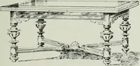 An illustration from Furniture for to-day and to-morrow, with details, scale drawings, and pen and ink sketches (1900)