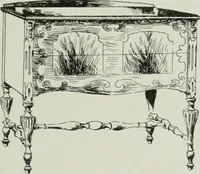 An illustration from Furniture for to-day and to-morrow, with details, scale drawings, and pen and ink sketches (1900)