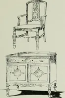 An illustration from Furniture for to-day and to-morrow, with details, scale drawings, and pen and ink sketches (1900)