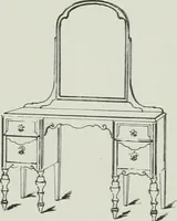 An illustration from Furniture for to-day and to-morrow, with details, scale drawings, and pen and ink sketches (1900)