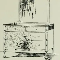 An illustration from Furniture for to-day and to-morrow, with details, scale drawings, and pen and ink sketches (1900)
