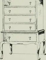 An illustration from Furniture for to-day and to-morrow, with details, scale drawings, and pen and ink sketches (1900)