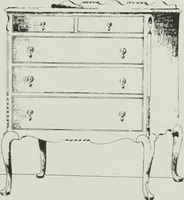 An illustration from Furniture for to-day and to-morrow, with details, scale drawings, and pen and ink sketches (1900)