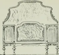 An illustration from Furniture for to-day and to-morrow, with details, scale drawings, and pen and ink sketches (1900)