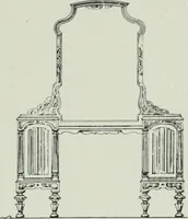 An illustration from Furniture for to-day and to-morrow, with details, scale drawings, and pen and ink sketches (1900)