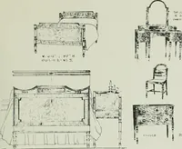An illustration from Furniture for to-day and to-morrow, with details, scale drawings, and pen and ink sketches (1900)