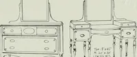 An illustration from Furniture for to-day and to-morrow, with details, scale drawings, and pen and ink sketches (1900)