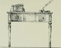 An illustration from Furniture for to-day and to-morrow, with details, scale drawings, and pen and ink sketches (1900)
