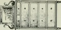 An illustration from Furniture for to-day and to-morrow, with details, scale drawings, and pen and ink sketches (1900)