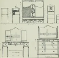 An illustration from Furniture for to-day and to-morrow, with details, scale drawings, and pen and ink sketches (1900)