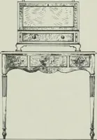 An illustration from Furniture for to-day and to-morrow, with details, scale drawings, and pen and ink sketches (1900)