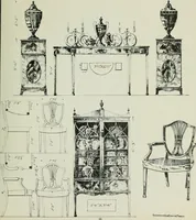 An illustration from Furniture for to-day and to-morrow, with details, scale drawings, and pen and ink sketches (1900)