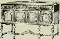 An illustration from Furniture for to-day and to-morrow, with details, scale drawings, and pen and ink sketches (1900)