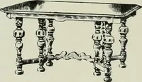 An illustration from Furniture for to-day and to-morrow, with details, scale drawings, and pen and ink sketches (1900)
