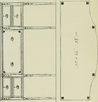 An illustration from Furniture for to-day and to-morrow, with details, scale drawings, and pen and ink sketches (1900)