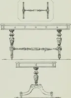 An illustration from Furniture for to-day and to-morrow, with details, scale drawings, and pen and ink sketches (1900)