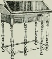 An illustration from Furniture for to-day and to-morrow, with details, scale drawings, and pen and ink sketches (1900)